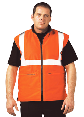 Hi Vis Orange Bodywarmer